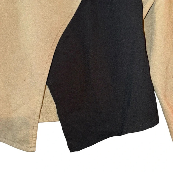 ASOS Nicce London Long Sleeve Shirt Asymmetrical Crewneck Colorblock Size Medium - Picture 7 of 12